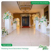 Blush Crystal Cascade Wedding Decoration Package - Complete Wedding Stage & Reception Decor Sri Lanka
